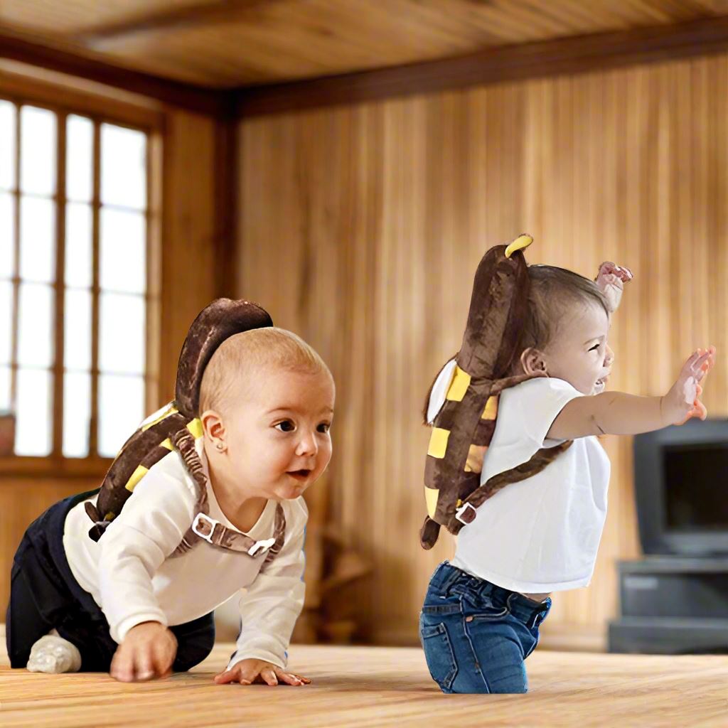 Coussin Bébé - BabyHeadBackProtector™ - Marron - BebeSerenite