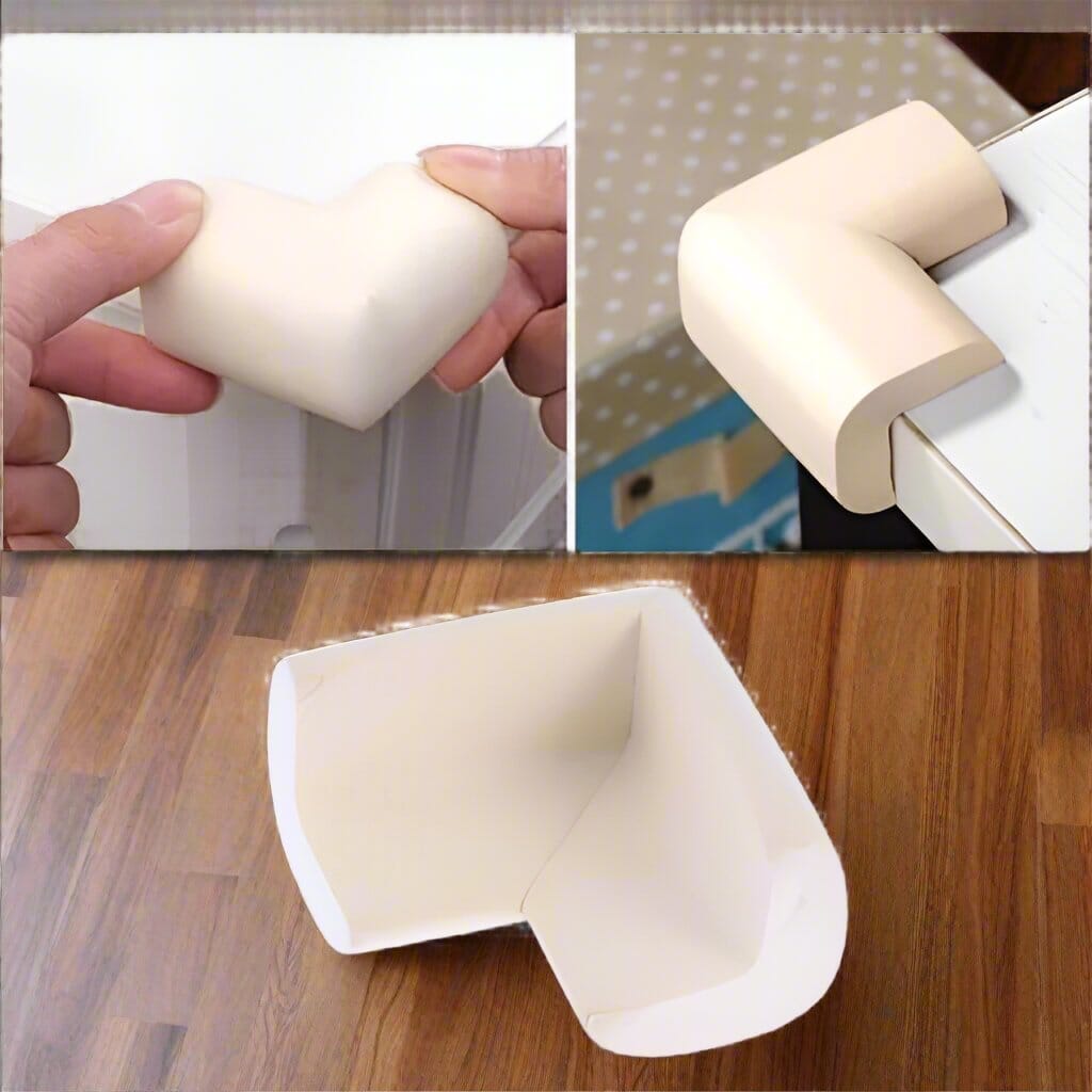 Protecteur de Coin de Table - BabySafetyCornerProtector™ - Blanc - BebeSerenite
