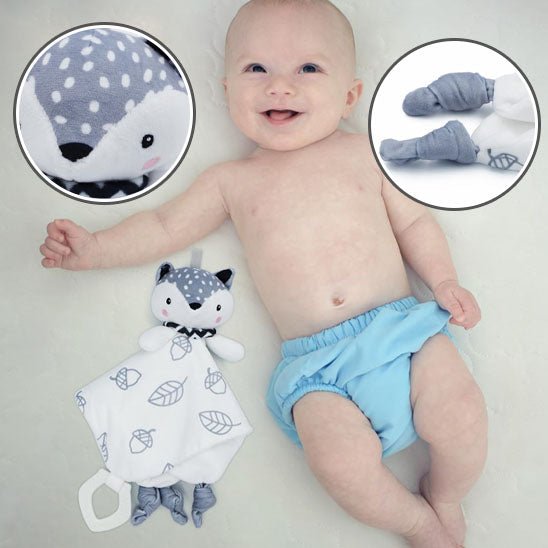 Doudou pour bébé - BebeSerenite - bebe heureux- bebe coucher dans son lit - doudou pour dormir