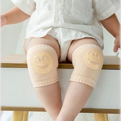 Genouillères - TotiPads™ - SmileyBeige - BebeSerenite - assis - enfant -