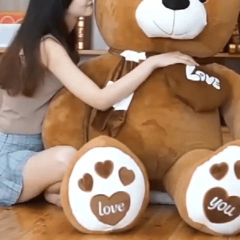 Peluche geante | OursPelucheLove™ - Brun - BebeSerenite