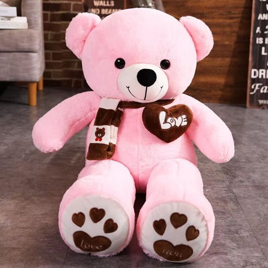 Peluche geante | OursPelucheLove™ - Rose - BebeSerenite