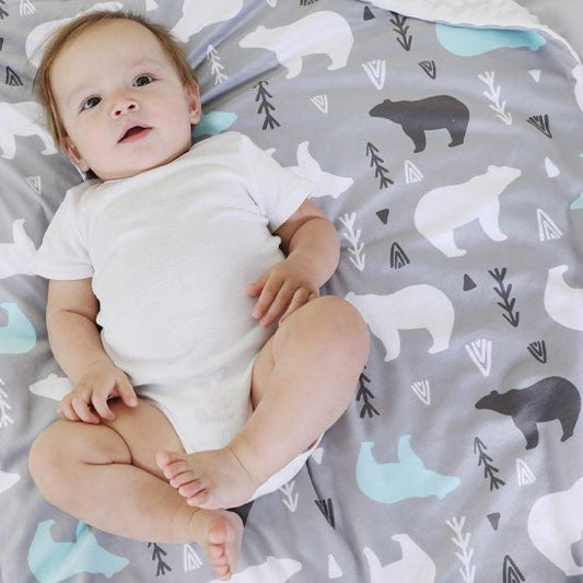 Couverture bébé | DouxLangebébé™ - Ours Polaire - BebeSerenite