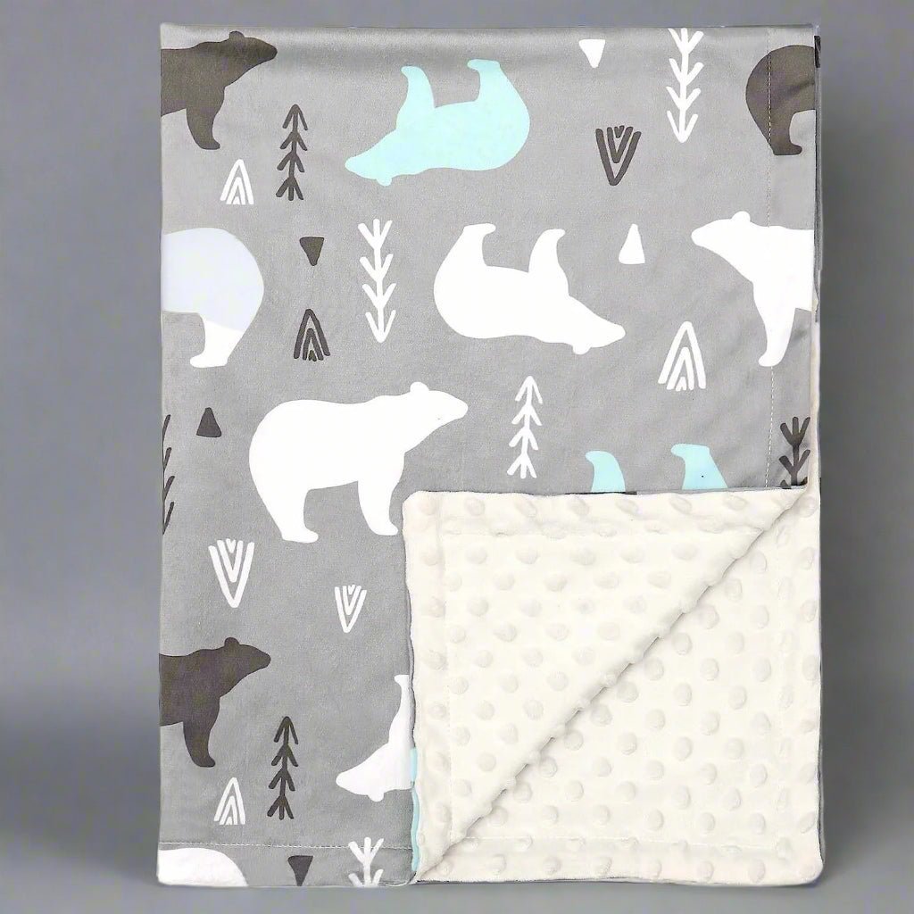 Couverture bébé | DouxLangebébé™ - Ours Polaire - BebeSerenite