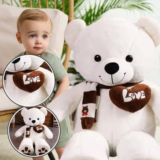 Peluche geante | OursPelucheLove™ - Blanc - BebeSerenite