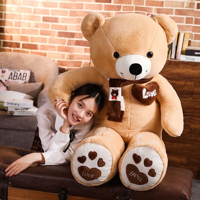 Peluche geante | OursPelucheLove™ - Brun Clair - BebeSerenite