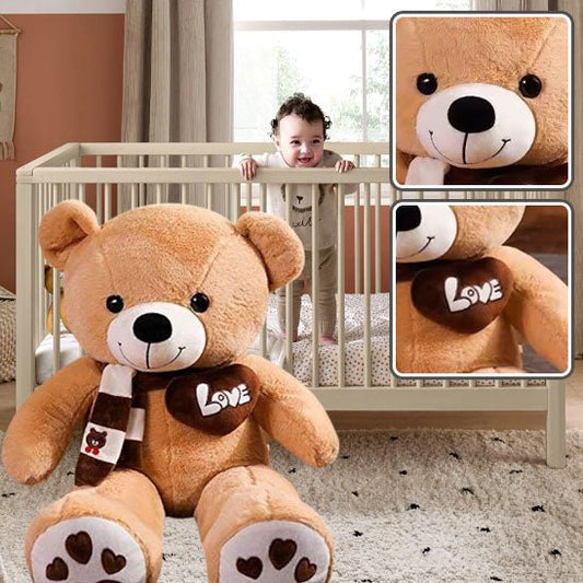 Peluche geante | OursPelucheLove™ - Brun Clair - BebeSerenite