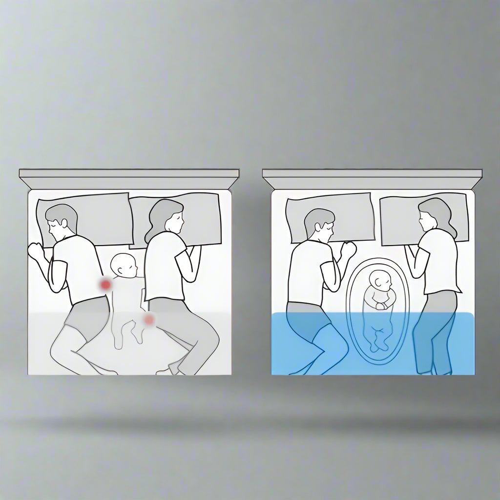 Reducteur de lit | LitDeVoyageBébé™ - Bleu et Parc d'amusement - BebeSerenite